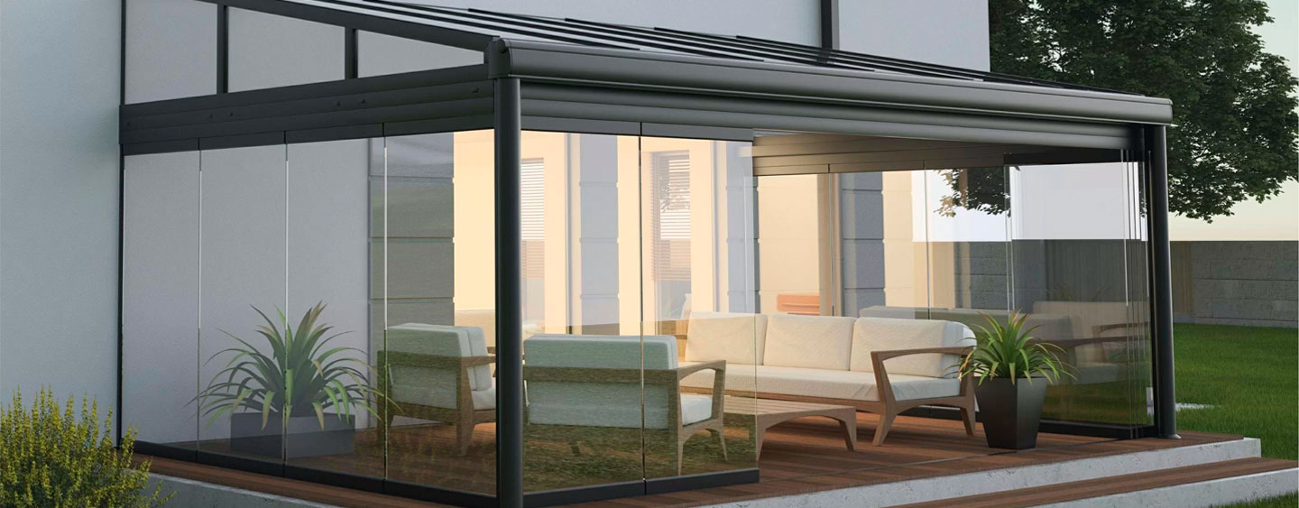 Раздвижное остекление веранды